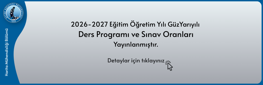 2026-2027 Eğitim Öğretim Yılı Güz Yarıyılı Ders Programı ve Sınav Oranları